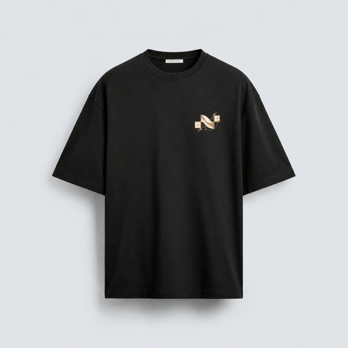 Noctilupus Golden Pearl T-Shirt in Schwarz