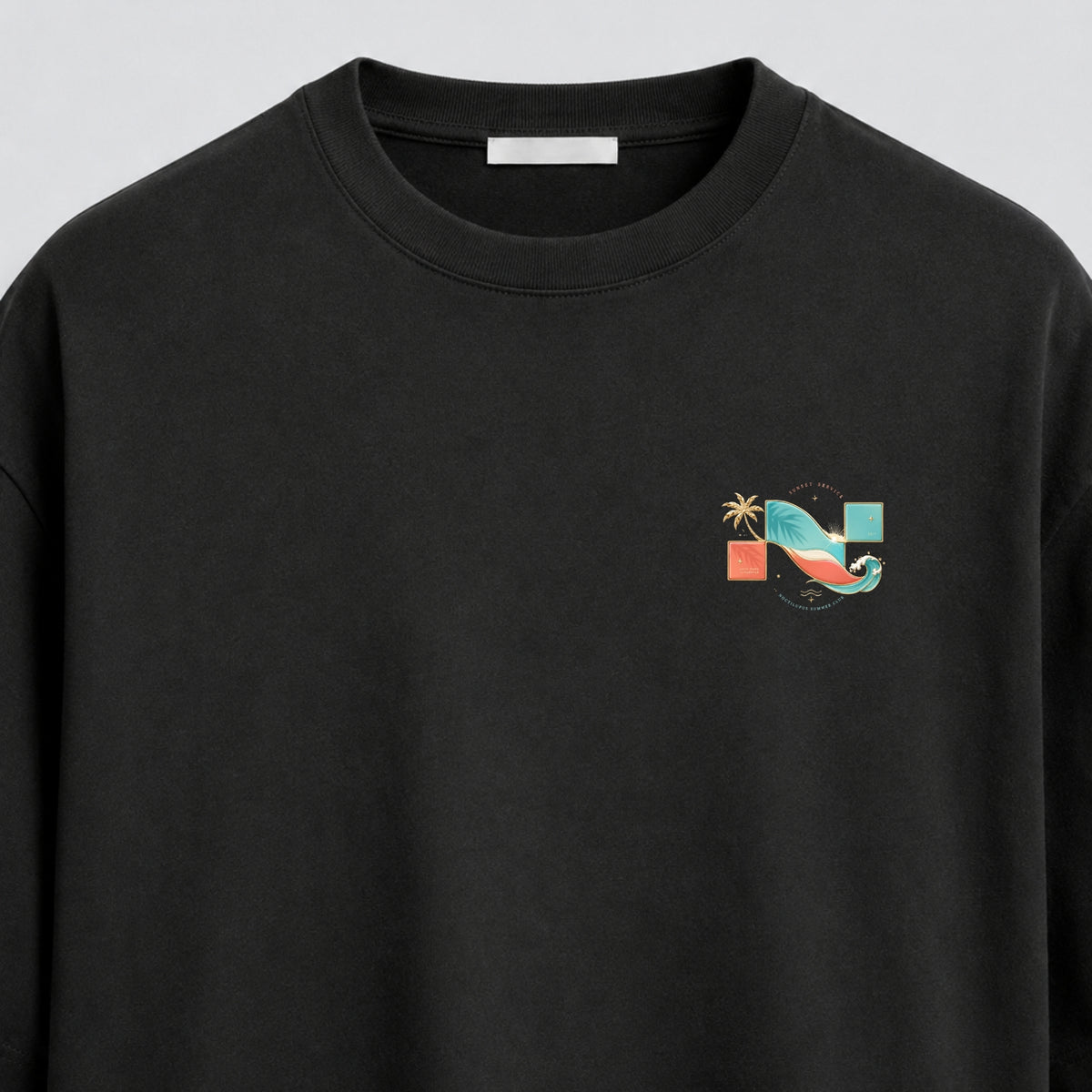 Noctilupus Sunset Service T Shirt in Black