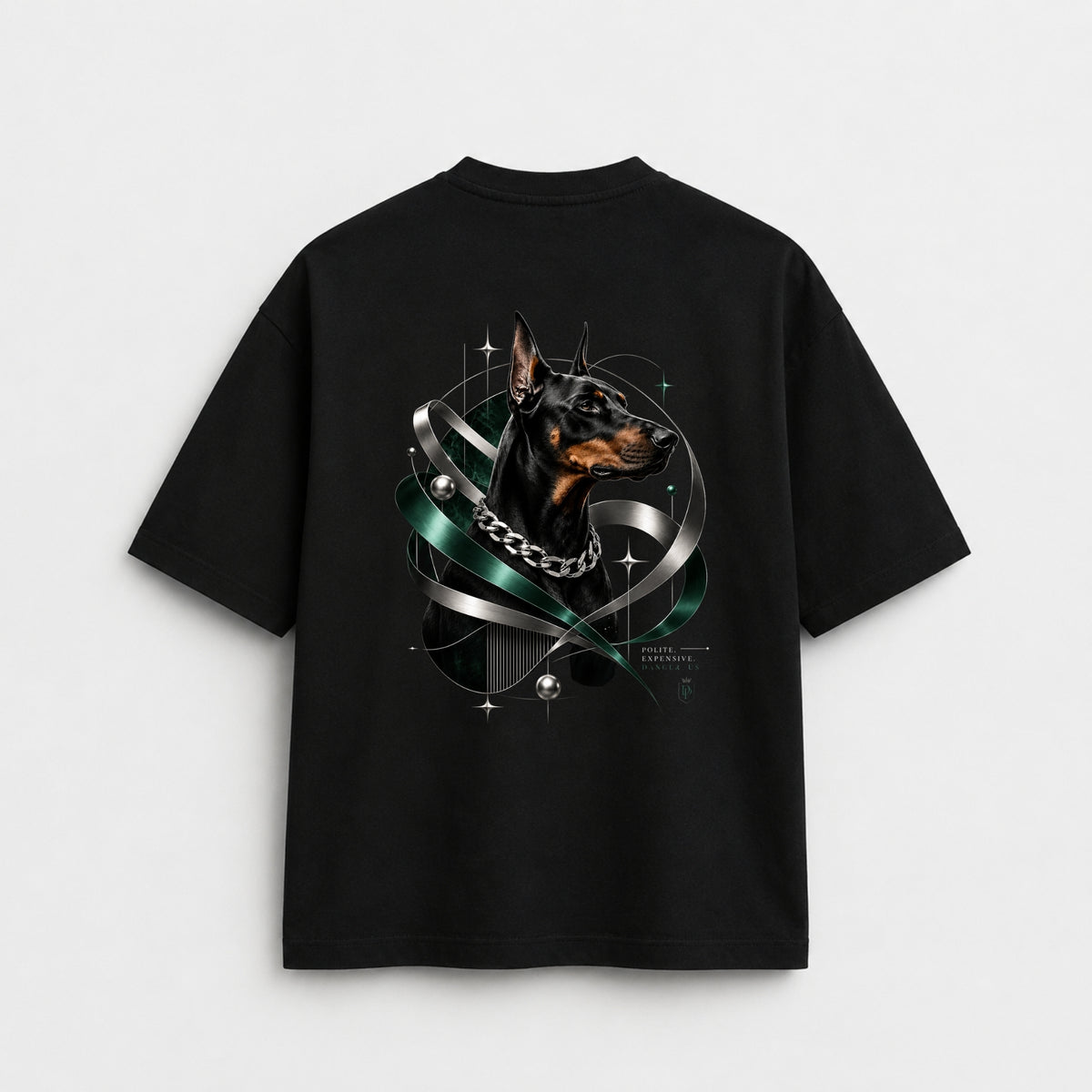 Noctilupus Emerald Guard T-Shirt in Schwarz
