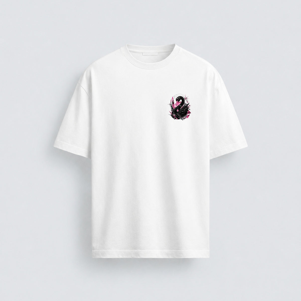 Noctilupus Crystal Swan T-Shirt in Weiß