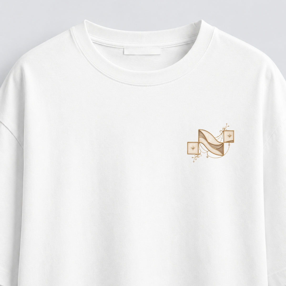 Noctilupus Golden Pearl T Shirt in White