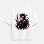 Noctilupus Crystal Swan T-Shirt in Weiß