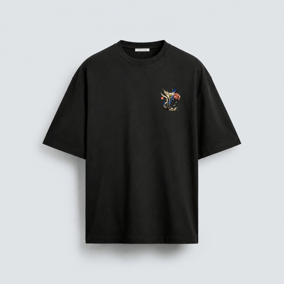 Noctilupus Roulette Bloom T-Shirt in Schwarz