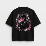 Noctilupus Crystal Swan T Shirt in Black