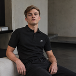 Noctilupus Poloshirt in Schwarz