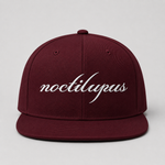 Noctilupus Snapback Cap in Burgundy