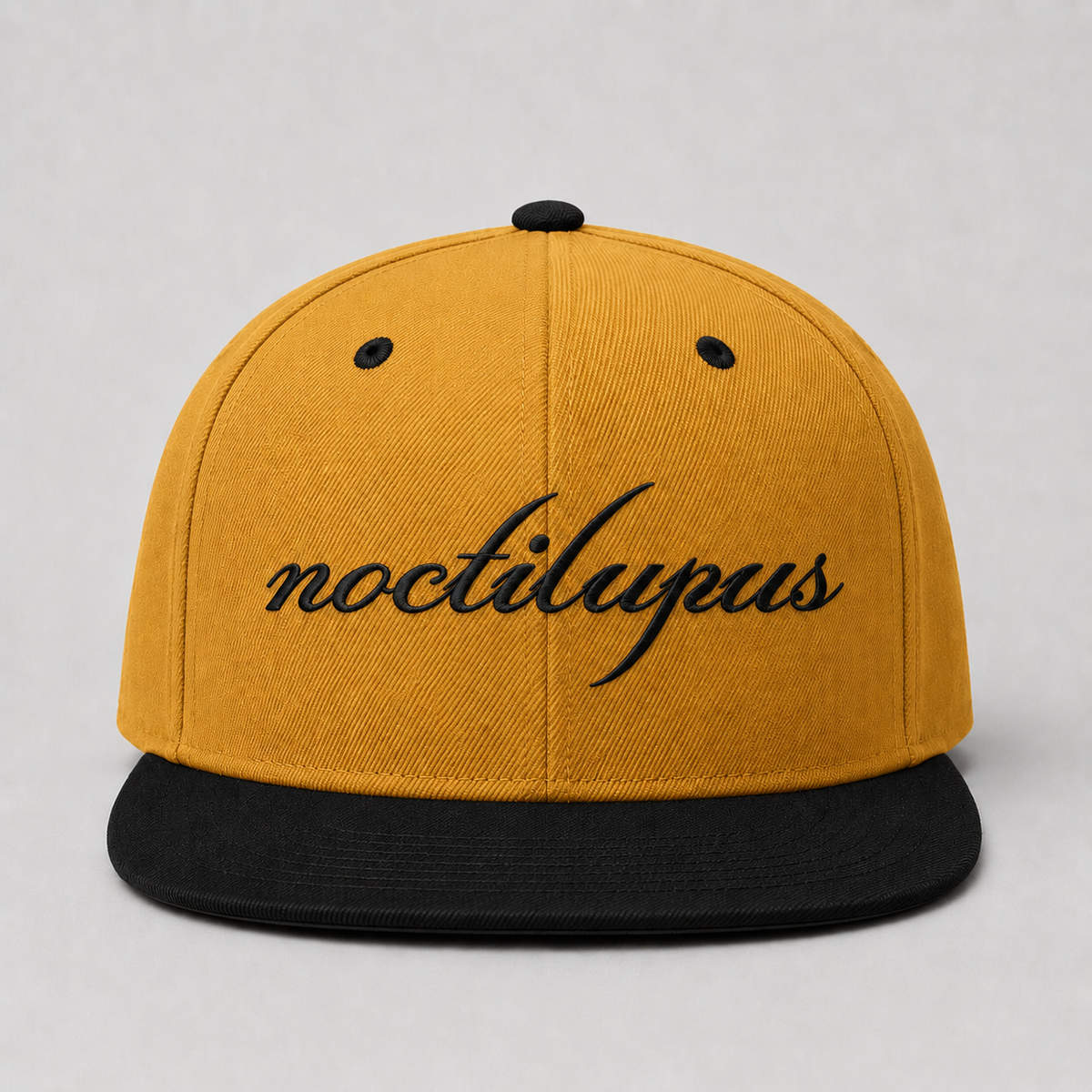 Noctilupus Snapback Cap in Gold and Black