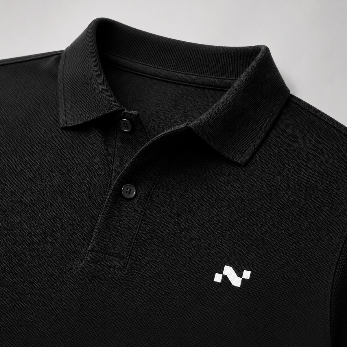 Noctilupus Poloshirt in Schwarz